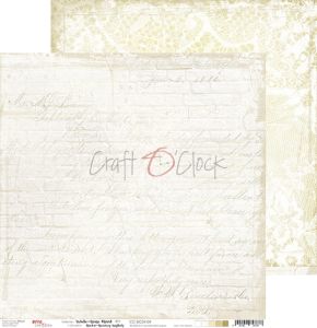 papier scrapbook Craft o'clock - white - beige mood 04