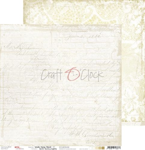 papier scrapbook Craft o'clock - white - beige mood 04