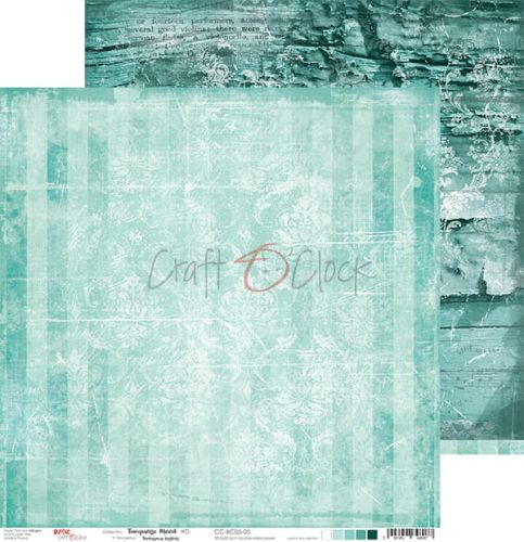 papier scrapbook Craft o'clock - turquoise mood 05