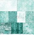 papier scrapbook Craft o'clock - turquoise mood [zestaw 12" x 12"]