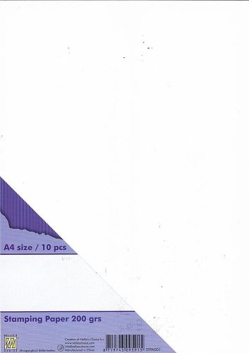 papier do stemplowania - stamping paper  Nellie's A4 10ark