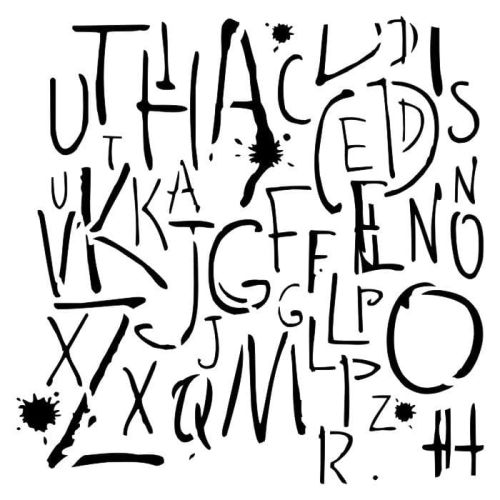 szablon 13Arts - big letters (young&amp;free) [ARTYF11]