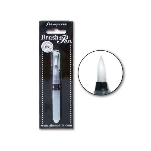 pędzelek wodny ze zbiornikiem Stamperia - water brushpen - okrągły