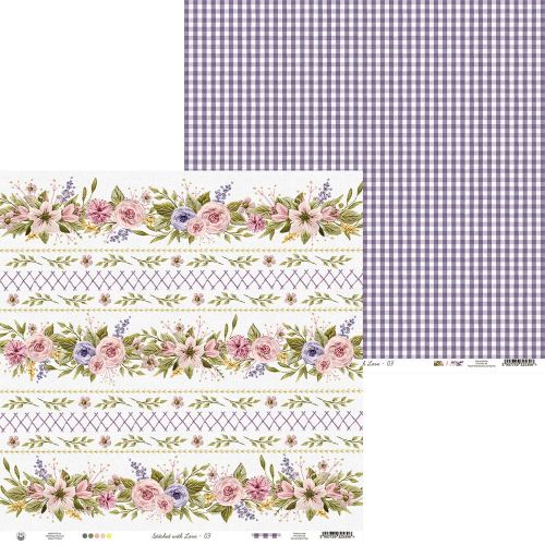 papier scrapbook P13 - stitched with love 03