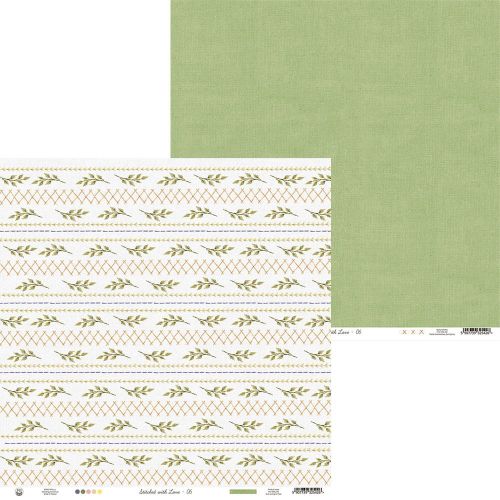 papier scrapbook P13 - stitched with love 06