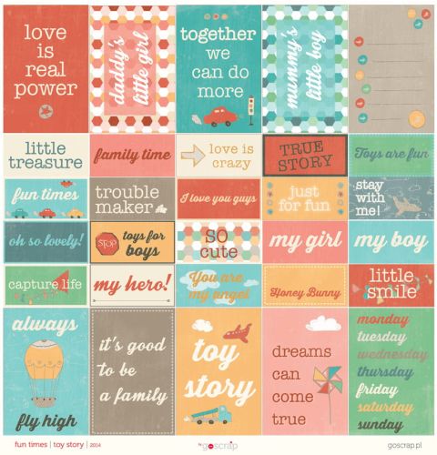 papier scrapbook GOscrap - Toy story: fun times
