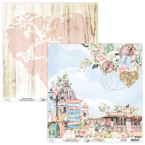 papier scrapbook Mintay Papers - next trip 01