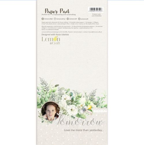 papier scrapbook LemonCraft - tomorrow - elementy do wycinania [bloczek/pad] 15 x 30