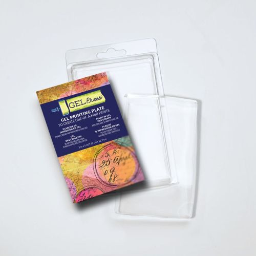 płytka żelowa do monoprintingu / monotypii Gel Press - gel printing plate prostokąt 7,62 x 12,7 cm