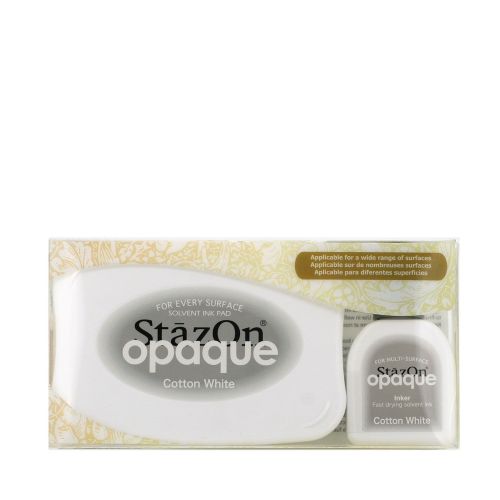 tusz StazOn - cotton white