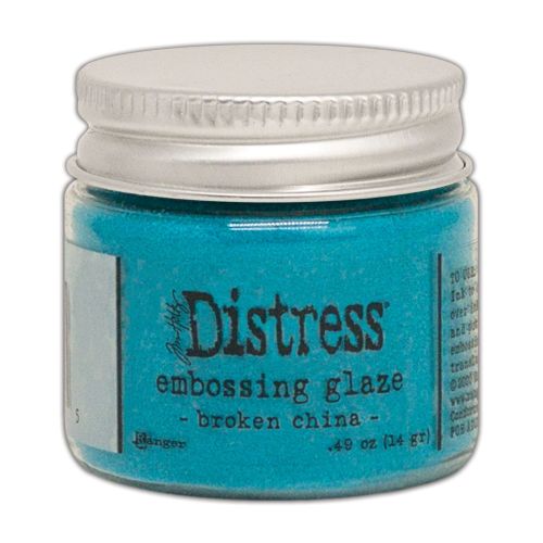 Puder do embossingu Distress Embossing Glaze - broken china (niebieski)