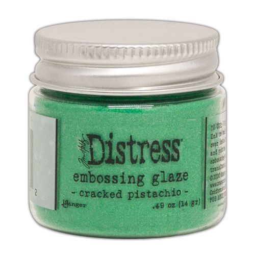 Puder do embossingu Distress Embossing Glaze - cracked pistachio (pistacjowy)