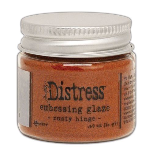 Puder do embossingu Distress Embossing Glaze - rusty hinge (rdzawy)