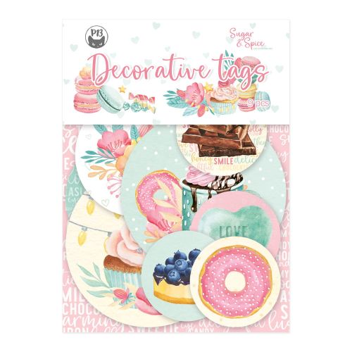 zestaw elementów / tagów P13 - sugar &amp; spice [decorative tags]