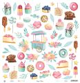 papier scrapbook P13 - sugar &amp; spice [bloczek/pad] 12x12"