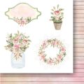 papier scrapbook Paper Heaven - różane wino - flowers [bloczek/pad]