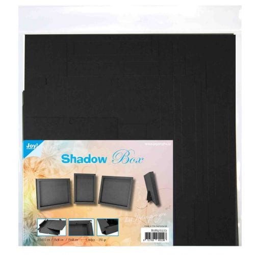 pudełko ramka / shadow box Joy Crafts - komplet 3 szt czarny