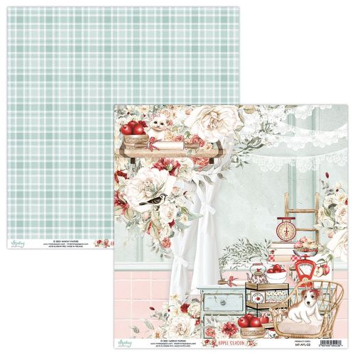papier scrapbook Mintay Papers - apple season 03
