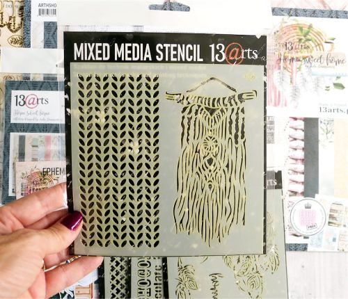 szablon 13Arts - macrame (home sweet home)