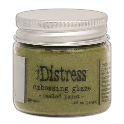 Puder do embossingu Distress Embossing Glaze - peeled paint (oliwkowy)