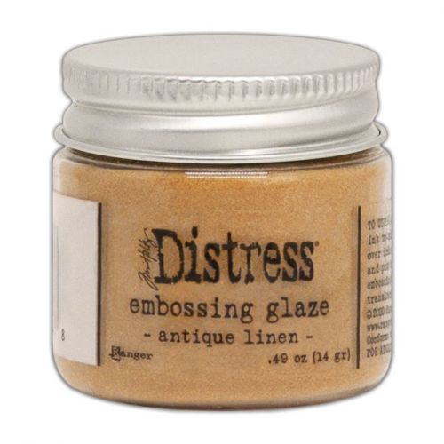 Puder do embossingu Distress Embossing Glaze - antique linen (miodowy)