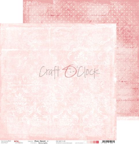 papier scrapbook Craft o'clock - pink mood 01
