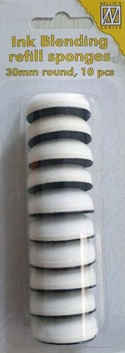 gąbeczki do aplikatora do tuszowania (blending round foam) [IBRS001]