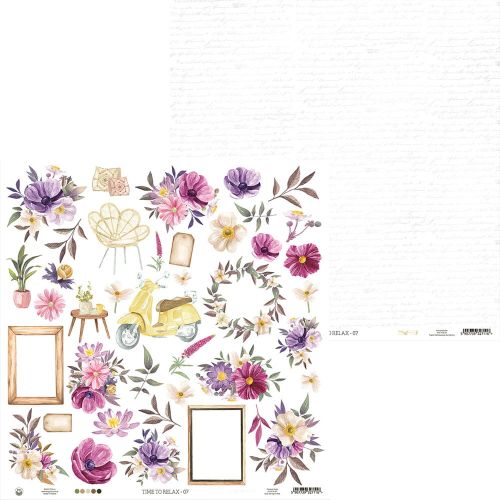 papier scrapbook P13 - time to relax 07 (elementy do wycinania)