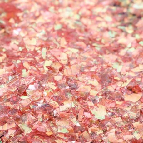 płatki galaxy Pentart 15g - czerwono złote (ida red gold)