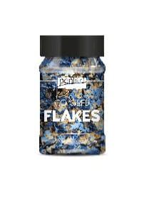 folia / płatki do złoceń - niebiesko złote