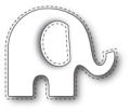wykrojnik Poppy Stamps - stitched elephant [1361]