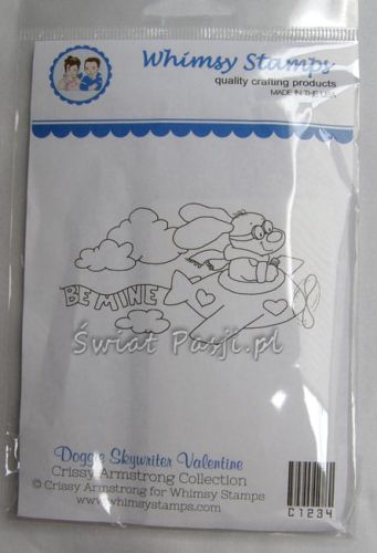 stempel gumowy Crissy Armstrong Collection - doggie skywriter valentine