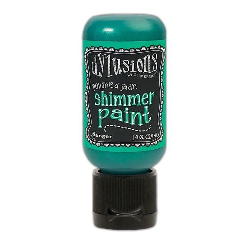 farba akrylowa Dylusions Shimmer Ranger - polished jade (zielony) 29 ml