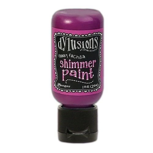 farba akrylowa Dylusions Shimmer Ranger - funky fuchsia (fuksja) 29 ml