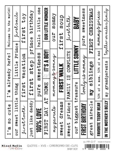 arkusz z napisami craft o'clock - tekturki die cuts (eng) 17