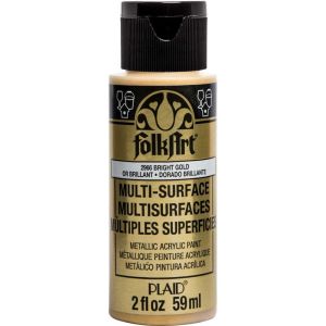 farba metaliczna  FolkArt multi surface - bright gold (złota) 59ml