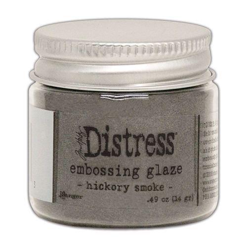 Puder do embossingu Distress Embossing Glaze - hickory smoke (szary)