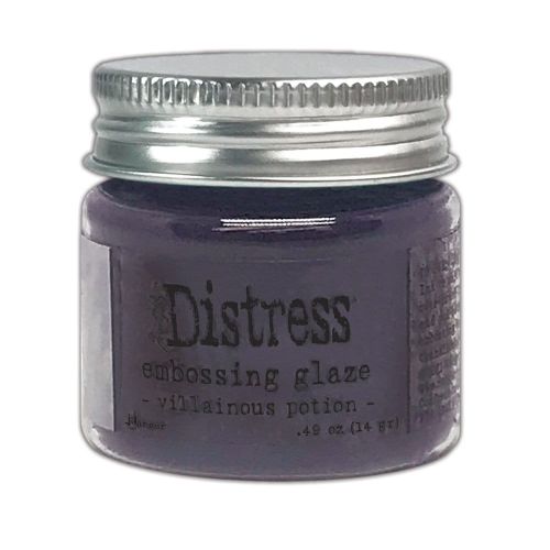 Puder do embossingu Distress Embossing Glaze - villainous potion (fioletowy)