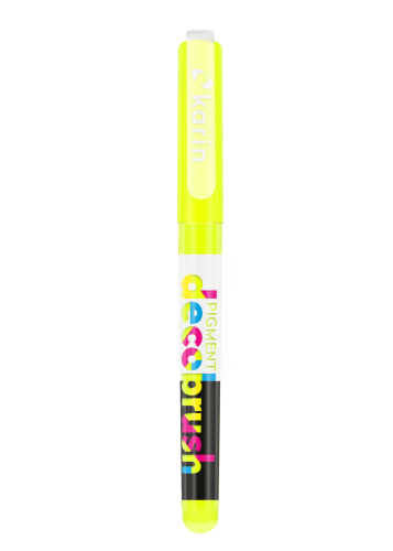 marker Karin Pigment DecoBrush - sulphur yellow (żółto zielony) [3965U]