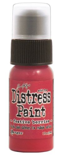 farba akrylowa Distress od Ranger - festive berries (czerwony) 29 ml