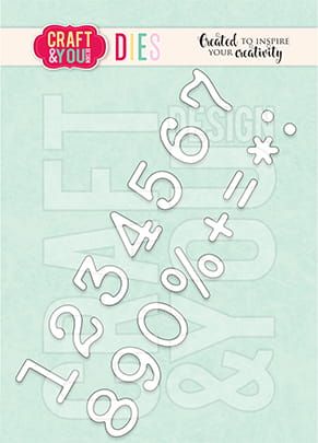 wykrojnik Craft&amp;You -  numbers / cyfry [CW166]