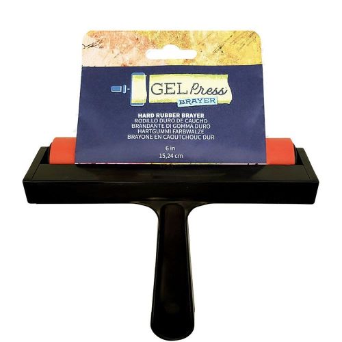 wałek gumowy Gel Press hard rubber brayer - 15,24 cm