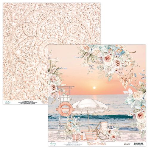 papier scrapbook Mintay Papers - sunset beach 01