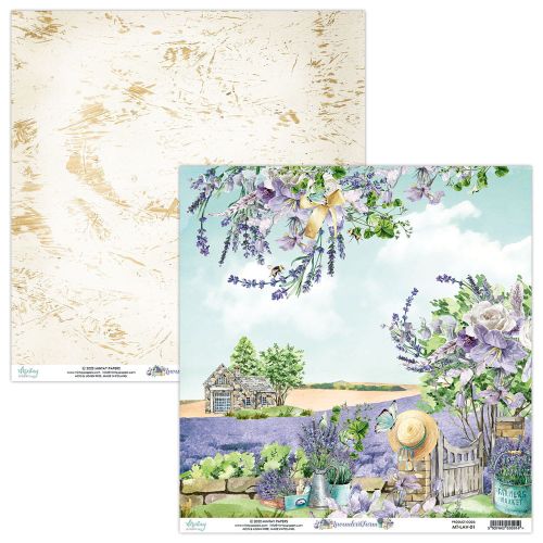 papier scrapbook Mintay Papers - lavender farm 01