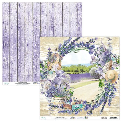 papier scrapbook Mintay Papers - lavender farm 02