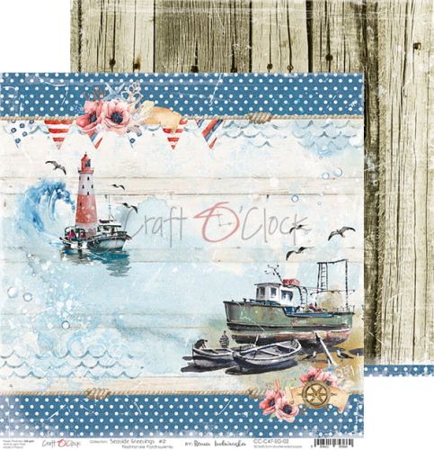 papier scrapbook Craft o'clock - seaside greetings 02