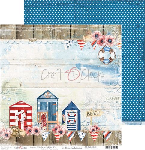 papier scrapbook Craft o'clock - seaside greetings 05