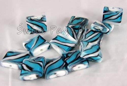 lampwork 2 cm - nemo niebieskie