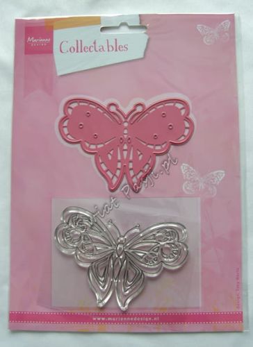 wykrojnik Marianne Design - motyl + stempel [COL1318]