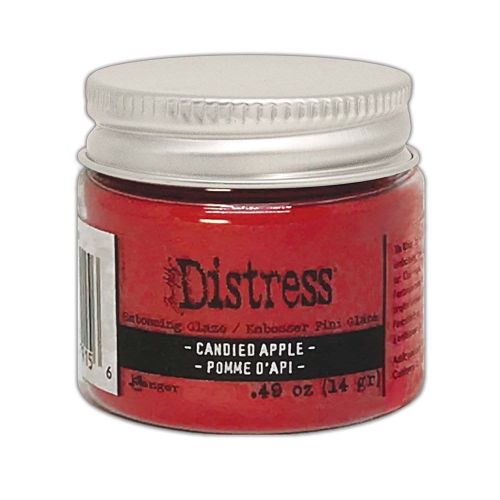 Puder do embossingu Distress Embossing Glaze - candied apple (czerwony)